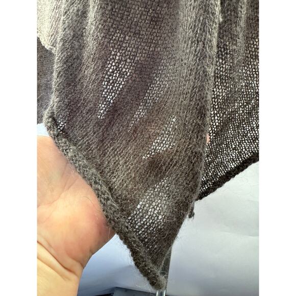 Featherlight Lambswool Blend Cardigan Horn Button Sweater Brown Large Nurture - Picture 4 of 8